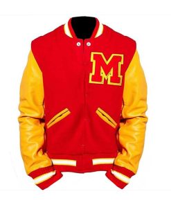 Alternative view of Michael Jackson Men Letterman Bomber Jacket
