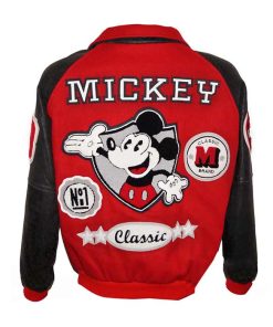 Alternative view of Mickey Mouse Michael Jackson Varsity Bomber Jacket
