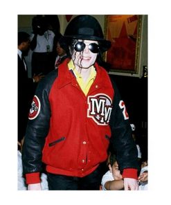 Mickey Mouse Michael Jackson Varsity Bomber Jacket