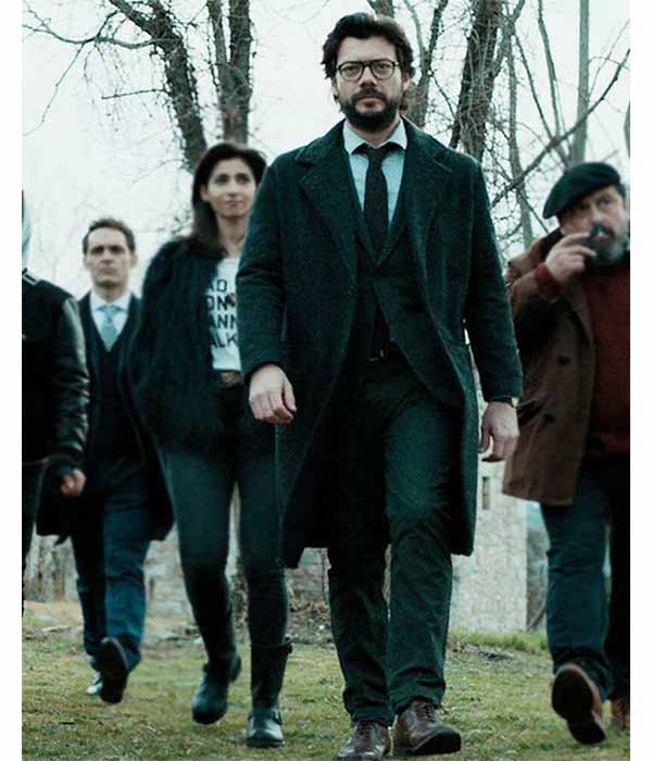 Money Heist El Professor Men Wool Coat