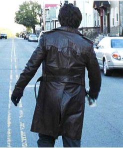 Alternative view of Mystic River Sean Penn (Jimmy Markum) Brown Real Leather Coat