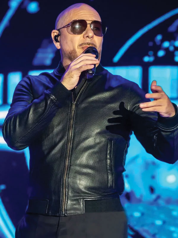 Pitbull Black Bomber Leather Jacket