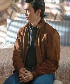 Buy Poker Face John Cho Suede Leather Jacket
