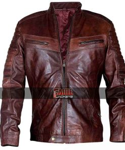 Men's Vintage Cafe Racer Quilted Jacket