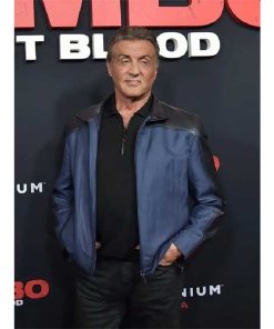 Sylvester Stallone Rambo Premiere Leather Jacket