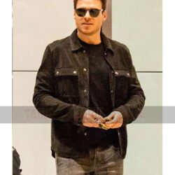 Richard Madden Black Real Suede Leather Jacket