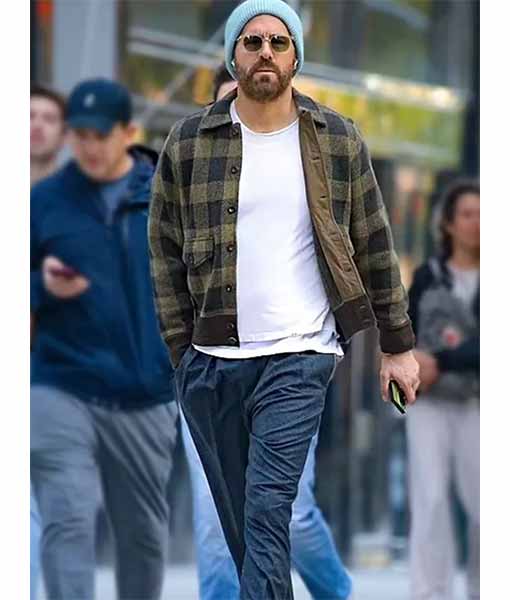 Ryan Reynolds Plaid Jacket For Men