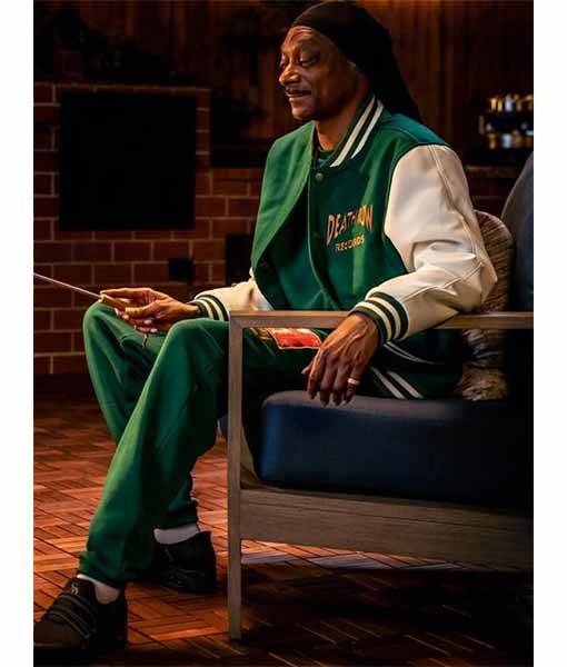 Death Row Green Paisley Varsity Jacket
