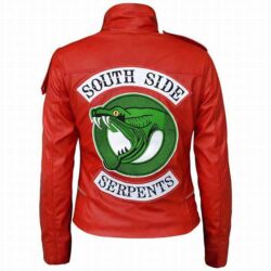 Madelaine Petsch Red Southside Serpent Jacket