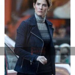 Spiderman Far From Home Cobie Smulders Suede Leather Jacket
