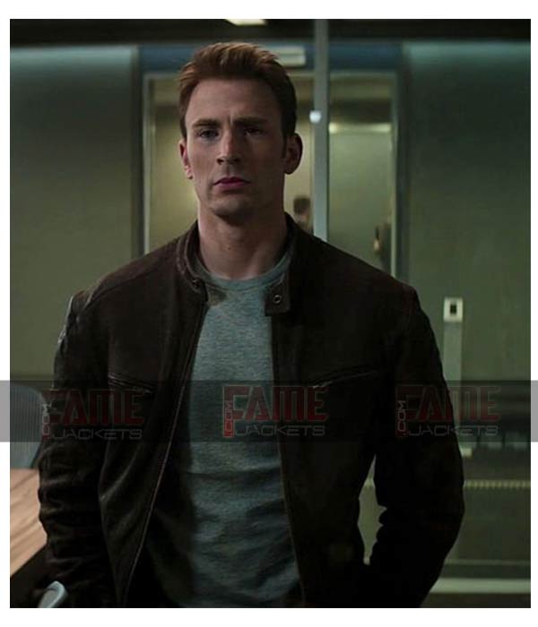 Steve Rogers Brown Cafe Racer Jacket Captain America