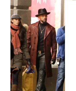 Alternative view of Suicide Squad Will Smith Leather Trench Coat