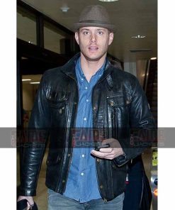 Supernatural Dean Winchester Leather Jacket in Black Sheep Leather