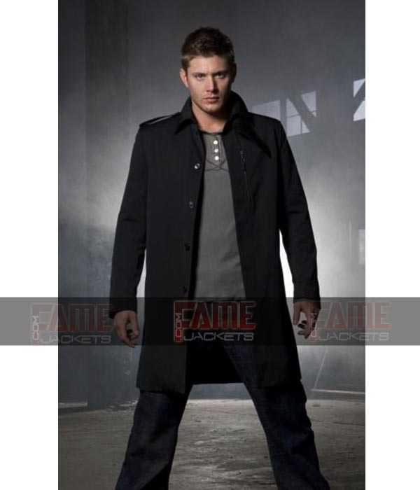 Dean Winchester Black Cotton Car Coat