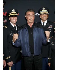 Alternative view of Sylvester Stallone Rambo Premiere Leather Jacket