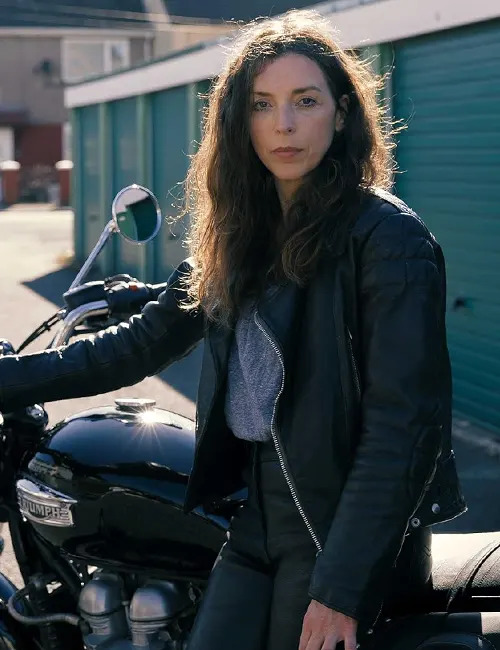 The Change 2023 Linda Black Real Leather Jacket