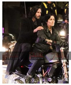 The Matrix 4 Neo Keanu Reeves Black Coat