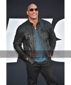 The Rock Leather Jacket in Real Black Leather