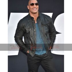The Rock Leather Jacket in Real Black Leather