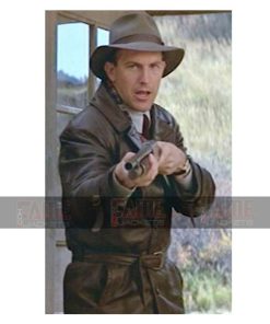 Alternative view of The Untouchables Ness Brown Leather Vintage Coat