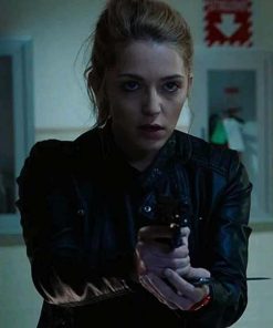 Tree Gelbman Happy Death Day Jessica Rothe Black Leather Jacket