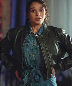 True Justice Family Ties PJ Ellis Black Leather Jacket