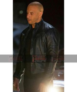 Alternative view of Fast And Furious Vin Diesel Cafe Racer Leather Jacket
