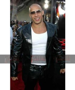 Alternative view of Vin Diesel Men's Leather Blazer In Vintage Style