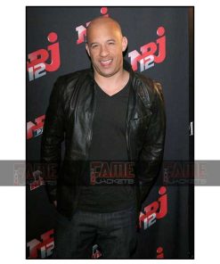 Vin Diesel Real Leather Casual Jacket For Men