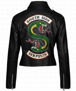 Women Riverdale Southside Serpents Jacket in Black Leather