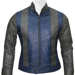 Tye Sheridan X-Men Blue Grey Real Leather Jacket