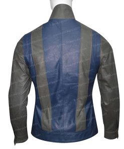 Alternative view of Tye Sheridan X-Men Blue Grey Real Leather Jacket