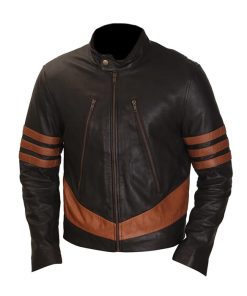 X Men Origin Wolverine Men Brown Jacket