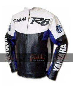 Mens Yamaha R6 Racing Leather Jacket