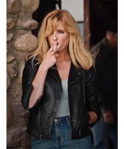 Beth Dutton Yellowstone S04 Black Leather Jacket