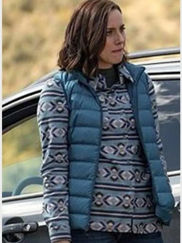 Yellowstone S04 Governor Perry Blue Vest