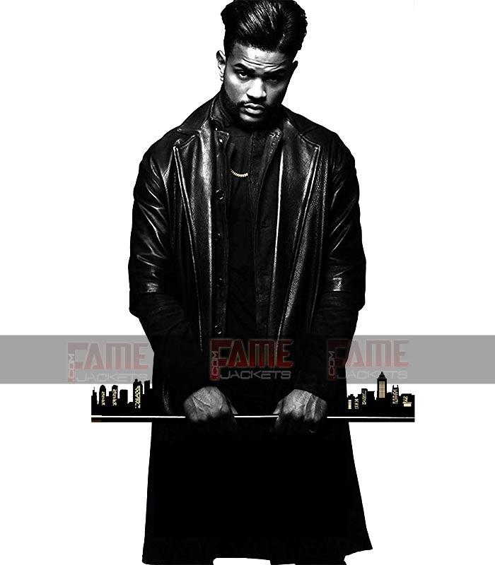 Trevor Jackson Priest Men Real Leather Winter Over Coat