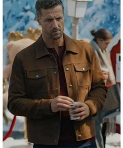 Brendan Penny Brown Jacket From A Novel Noel 2024