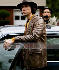 Adam Driver Distressed Brown Vintage Blazer