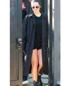 Alternative view of Addison Rae Women Black Cotton Coat