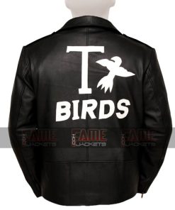 T Birds Jacket of Grease in Real Black Leather