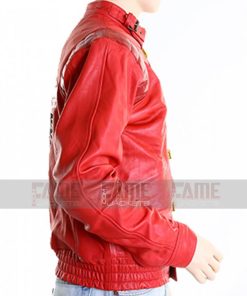 Alternative view of Akira Kaneda Jacket in Red Vintage Leather with Pill