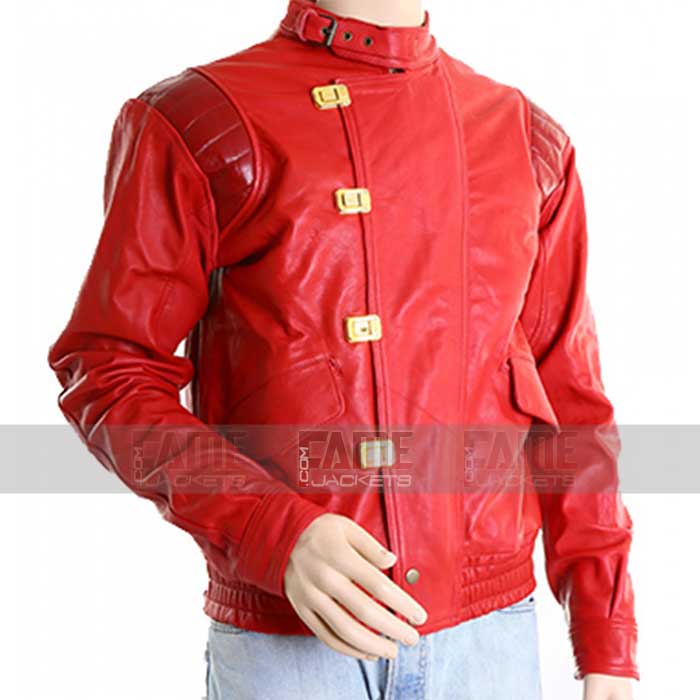 Akira Kaneda Jacket in Red Vintage Leather with Pill
