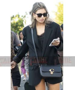 Women Casual Black Wool Office Style Blazer