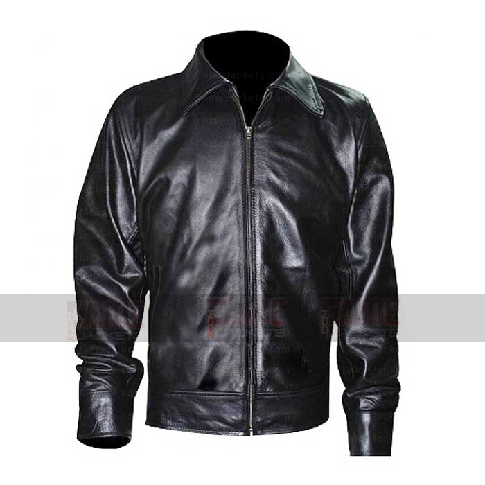 American Gangster Russell Crowe Real Black Leather Jacket