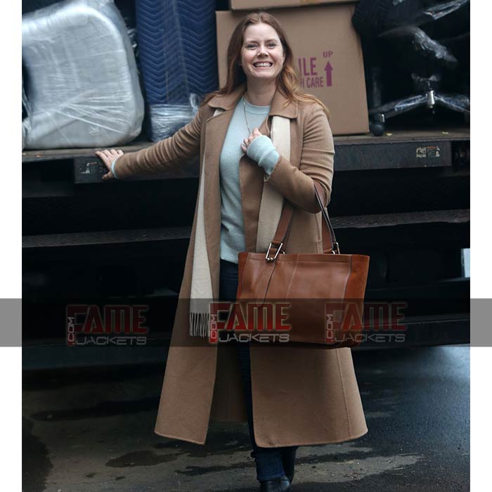 Amy Adams The Woman In The Window Brown Wool Winter Coat