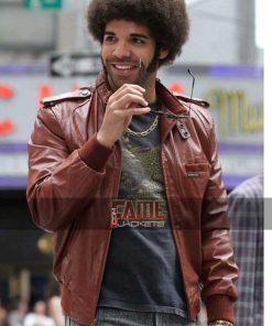 Anchorman 2 The Legend Continues Aubrey Graham Drake Leather Jacket