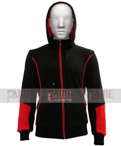 Assassin's Creed Style Hoodie in Black Unisex Costume