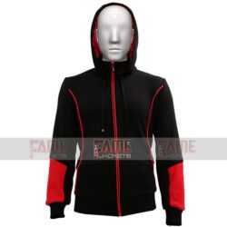 Assassin's Creed Style Hoodie in Black Unisex Costume