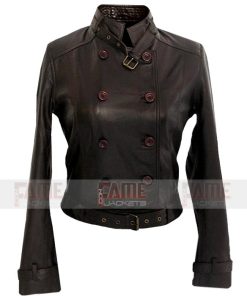 Avengers Scarlett Johansson Brown Leather Jacket